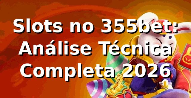 Slots no 355bet: Análise Técnica Completa 2026 🎰